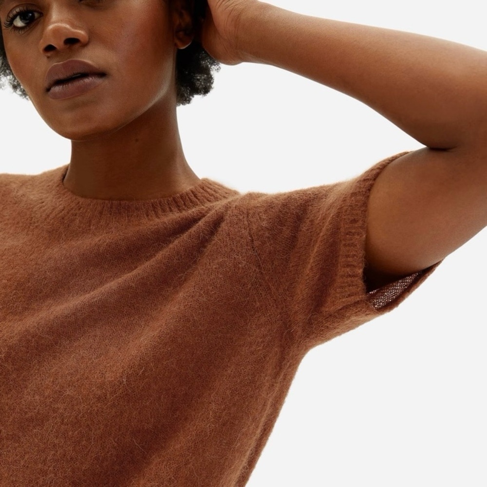 Everlane alpaca tee in copper xs - Picture 3 of 9